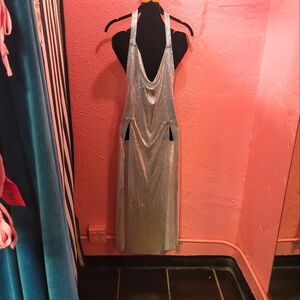 metal mesh evening dress